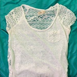 Hollister laced shirt